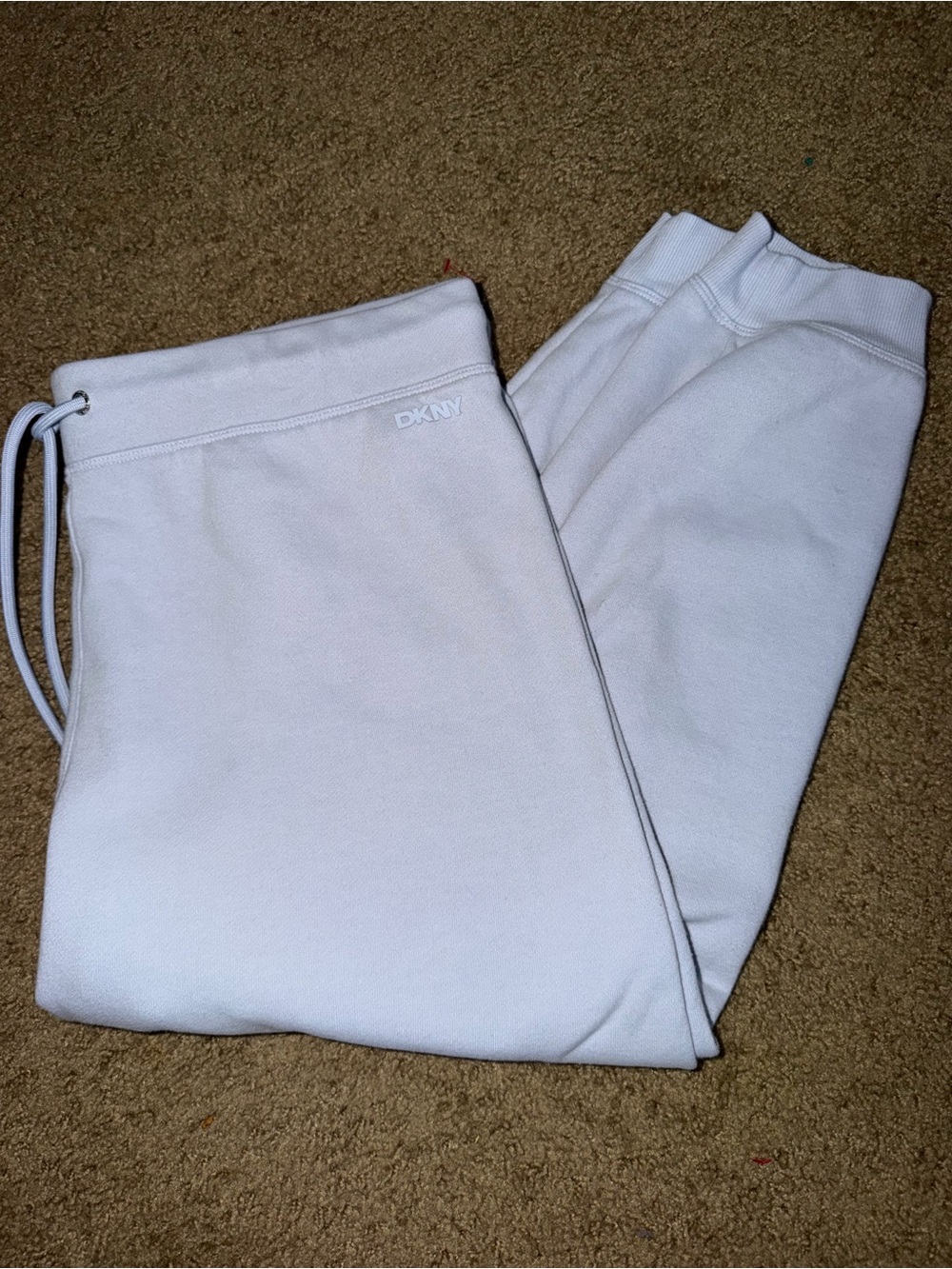 Dkny Kids Cream White Jogger Sweatpants
